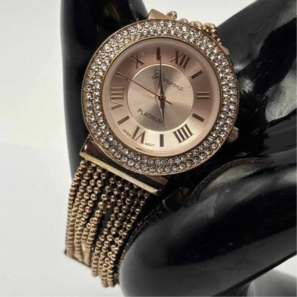 Gold Geneva Beaded Watch - Picture 1 of 4